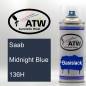 Preview: Saab, Midnight Blue, 136H: 400ml Sprühdose, von ATW Autoteile West.